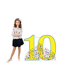 Load image into Gallery viewer, Advanced Graphics Number 10 Life Size Cardboard Cutout Standup - 10th Anniversary - 10th Birthday
