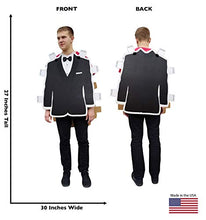 Load image into Gallery viewer, Tuxedo Paper Doll Costume - Advanced Graphics Cardboard Costume
