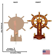 Load image into Gallery viewer, Advanced Graphics Ship&#39;s Wheel Life Size Cardboard Cutout Standup
