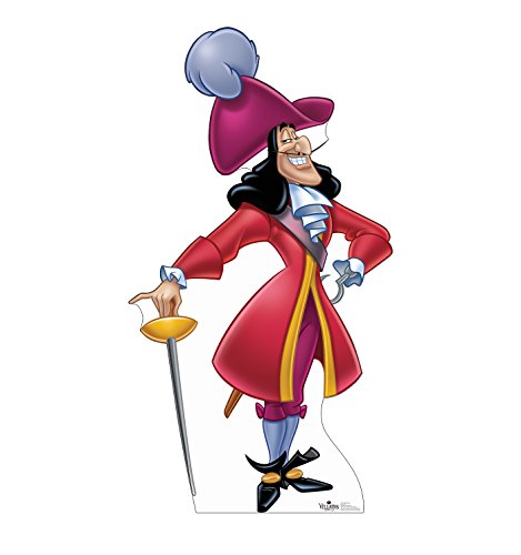 Advanced Graphics Captain Hook Life Size Cardboard Cutout Standup - Disney Villains