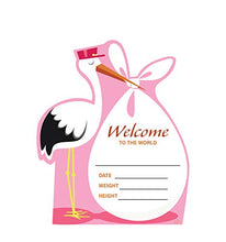 Load image into Gallery viewer, Advanced Graphics It&#39;s a Girl Stork Life Size Cardboard Cutout Standup
