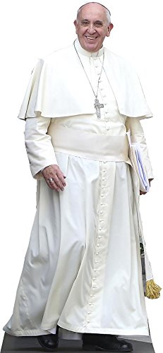 H48061 Pope Francis Standing Cardboard Cutout