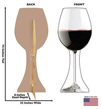 Load image into Gallery viewer, Advanced Graphics Wine Glass Life Size Cardboard Cutout Standup
