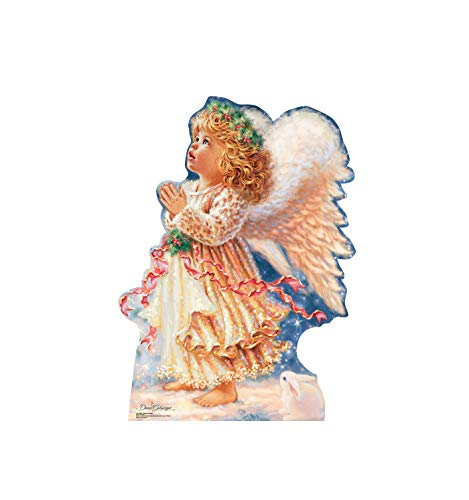 Advanced Graphics Little Christmas Angel Life Size Cardboard Cutout Standup - Dona Gelsinger Art