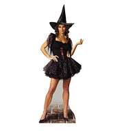Advanced Graphics Glitter Witch Life Size Cardboard Cutout Standup