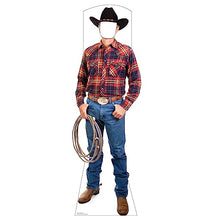 Load image into Gallery viewer, Advanced Graphics Cowboy with Rope Stand-in Life Size Cardboard Cutout Standup
