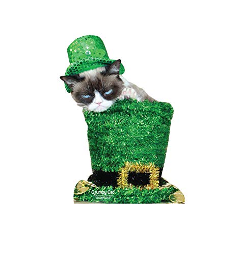 Advanced Graphics Grumpy Cat St. Patrick's Day Life Size Cardboard Cutout Standup