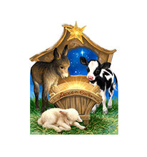 Load image into Gallery viewer, Advanced Graphics Born in A Manger Life Size Cardboard Cutout Standup - Dona Gelsinger Art
