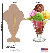 Load image into Gallery viewer, Advanced Graphics Ice Cream Sundae Life Size Cardboard Cutout Standup
