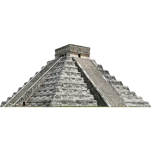 H13163 Chichen Itza Mayan Temple of Kukulcan El Castillo at Yucatan Mexico Cardboard Cutout Back Drop Stand up