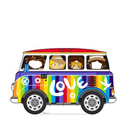 Advanced Graphics Hippie Bus Stand-in Life Size Cardboard Cutout Standup