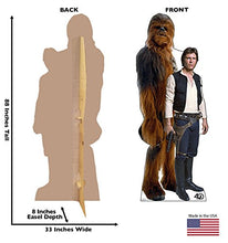 Load image into Gallery viewer, Advanced Graphics Han Solo &amp; Chewbacca Life Size Cardboard Cutout Standup - Star Wars 40th Anniversary
