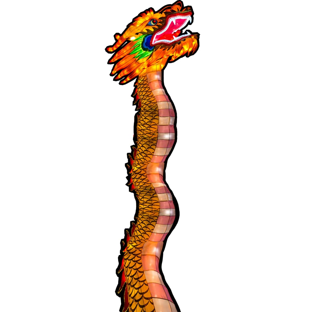 SP12573 Chinese New Year Night Dragon Tall Cardboard Cutout Standee Standup
