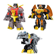 Transformers Dinobot Adventures Dinobot Squad Grimlock, Dinobot Snarl, and Predaking 3-Pack Converting Figures, 4.5-Inch Toys, Ages 3 and Up