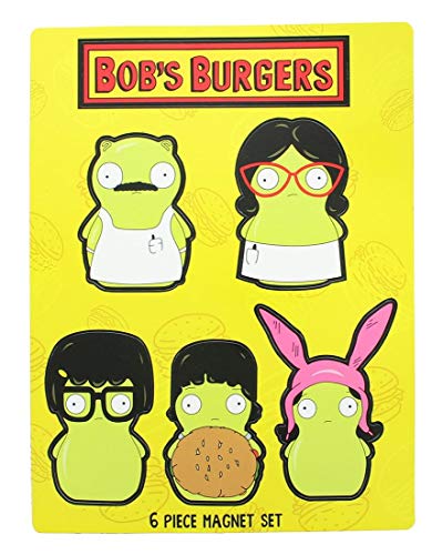 Bob's Burgers Kuchi Kopi Family 6Pcs Magnet Set Collectible Toys