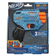 Load image into Gallery viewer, Nerf Elite 2.0 Trio SD-3 Blaster -- Includes 6 Official Nerf Darts -- 3-Barrel Blasting -- Tactical Rail for Customizing Capability
