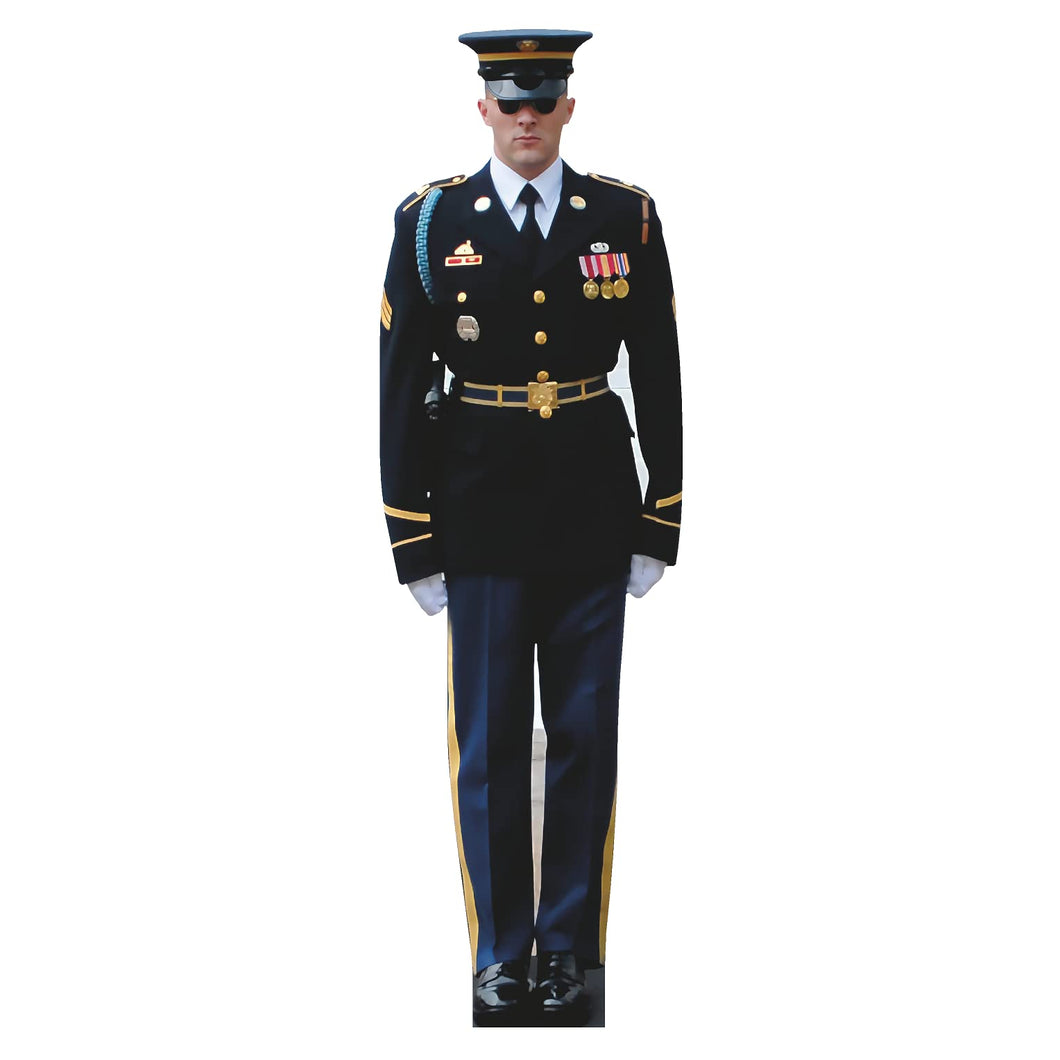 H32032 US Army Honor Guard Standing at Attention Cardboard Cutout Standee Standup