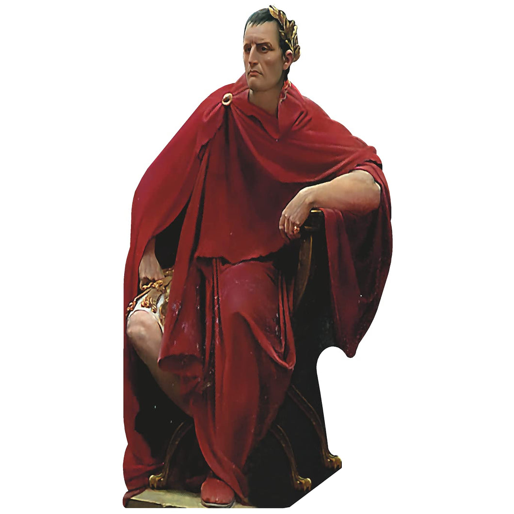 H10222 Julius Caesar on Throne Chair Roman Cardboard Cutout Standee Standup