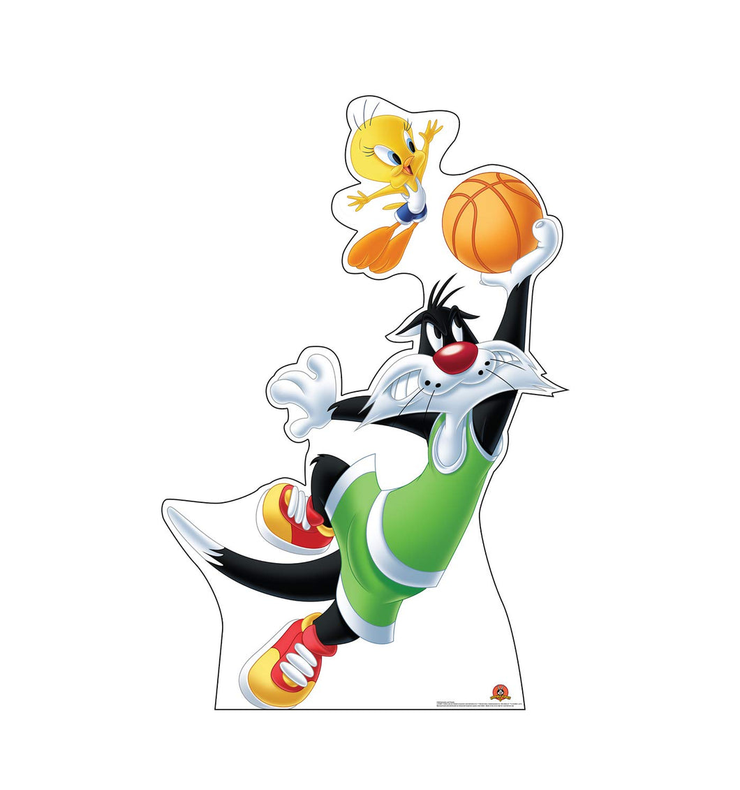 Advanced Graphics Sylvester and Tweety Life Size Cardboard Cutout Standup - Looney Tunes