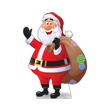 Load image into Gallery viewer, Advanced Graphics Illustrated Santa Claus Life Size Cardboard Cutout Standup
