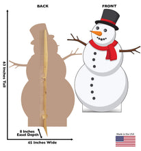 Load image into Gallery viewer, Advanced Graphics Illustrated Snowman Life Size Cardboard Cutout Standup
