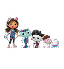 Load image into Gallery viewer, Advanced Graphics Gabby, Mercat, Pandy Paws, Kitty Fairy, Cakery Cat Group Cardboard Cutout Standup - Gabby&#39;s Dollhouse
