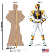 Load image into Gallery viewer, Advanced Graphics White Power Ranger Cardboard Cutout Standup - Power Rangers
