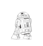 Advanced Graphics Color Me R2-D2 Life Size Cardboard Cutout Standup - Disney's Star Wars