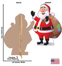 Load image into Gallery viewer, Advanced Graphics Illustrated Santa Claus Life Size Cardboard Cutout Standup
