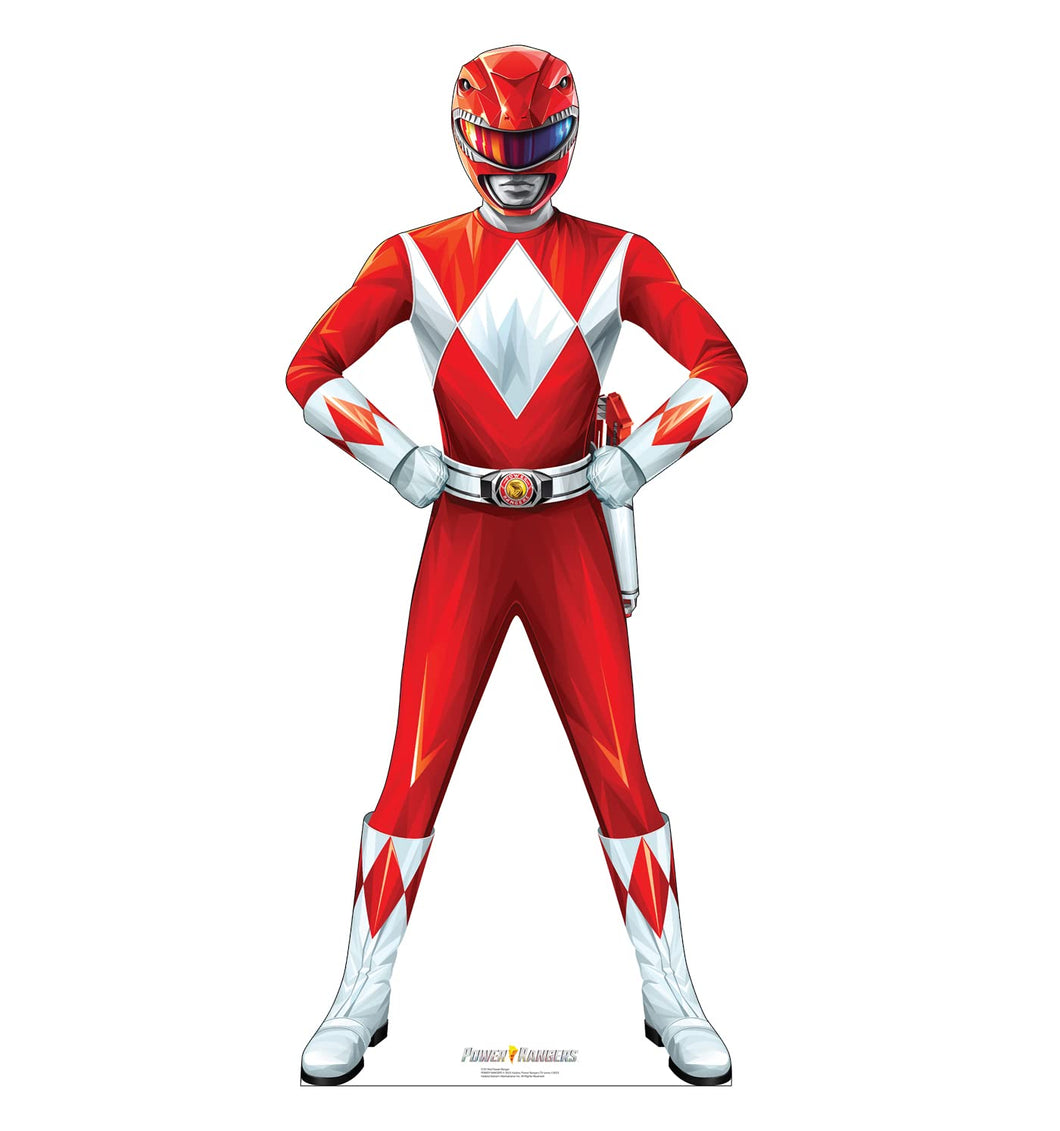 Advanced Graphics Red Power Ranger Cardboard Cutout Standup - Power Rangers