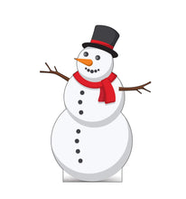 Load image into Gallery viewer, Advanced Graphics Illustrated Snowman Life Size Cardboard Cutout Standup
