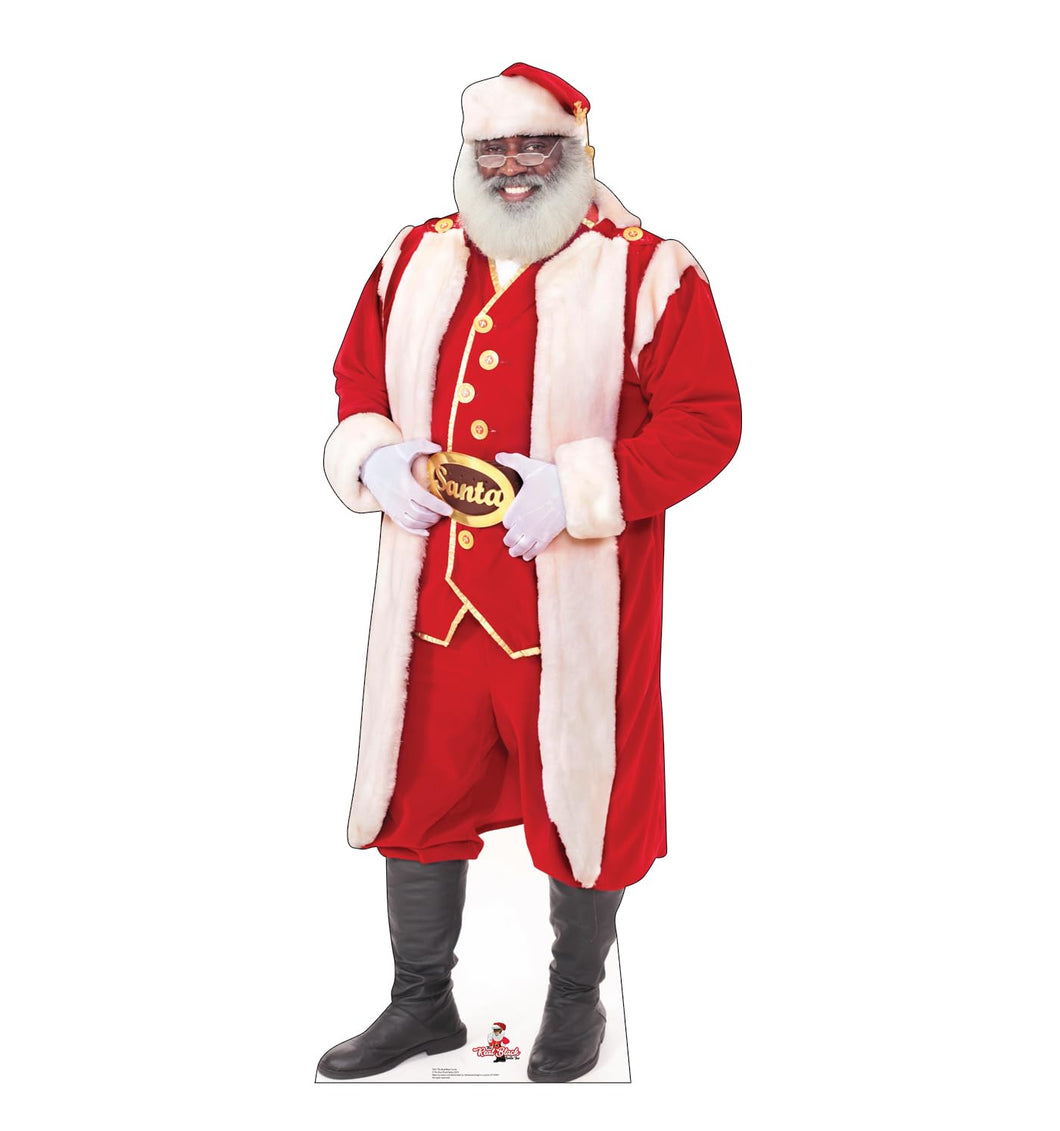 Advanced Graphics The Real Black Santa Life Size Cardboard Cutout Standup