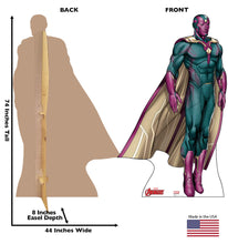 Load image into Gallery viewer, Advanced Graphics Vision Life Size Cardboard Cutout Standup - Marvel&#39;s Avengers Animated
