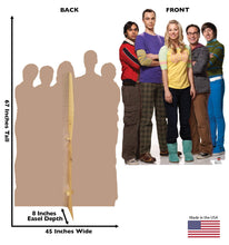 Load image into Gallery viewer, Advanced Graphics Big Bang Theory Group Life Size Cardboard Cutout Standup - The Big Bang Theory
