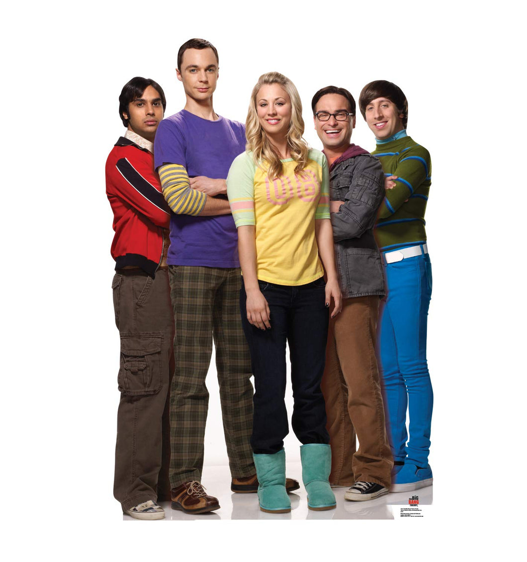 Advanced Graphics Big Bang Theory Group Life Size Cardboard Cutout Standup - The Big Bang Theory