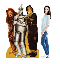 Load image into Gallery viewer, Advanced Graphics Lion, Tinman &amp; Scarecrow Life Size Cardboard Cutout Standup - The Wizard of Oz 75th Anniversary (1939 Film)
