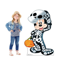 Load image into Gallery viewer, Advanced Graphics Halloween Mickey Skeleton Life Size Cardboard Cutout Standup
