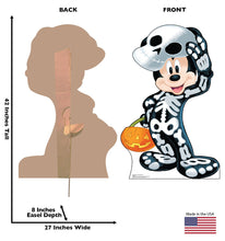 Load image into Gallery viewer, Advanced Graphics Halloween Mickey Skeleton Life Size Cardboard Cutout Standup
