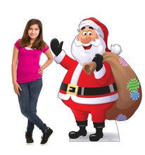 Load image into Gallery viewer, Advanced Graphics Illustrated Santa Claus Life Size Cardboard Cutout Standup
