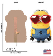 Load image into Gallery viewer, Advanced Graphics Bob Heart Sunglasses Life Size Cardboard Cutout Standup - Minions
