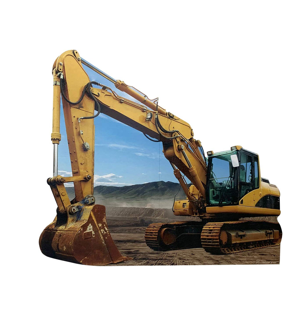 Advanced Graphics Construction Excavator Life Size Cardboard Cutout Standup