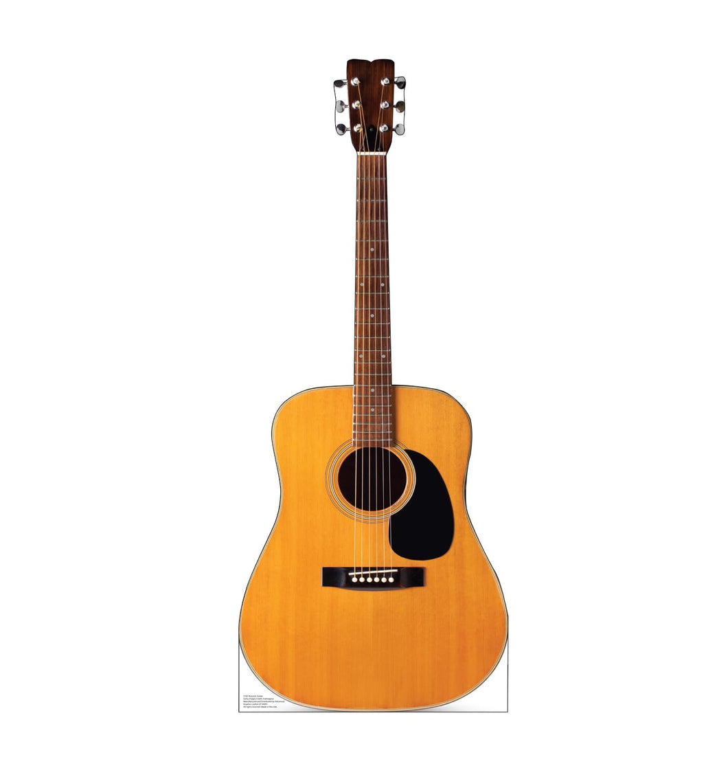 Advanced Graphics Acoustic Guitar Life Size Cardboard Cutout Standup - AT TEN Distribution