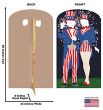 Load image into Gallery viewer, Advanced Graphics Aunt and Uncle Sam Stand - in Life Size Cardboard Cutout Standup - AT TEN Distribution
