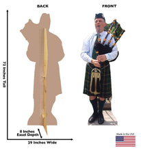 Load image into Gallery viewer, Advanced Graphics Bagpiper Life Size Cardboard Cutout Standup - AT TEN Distribution
