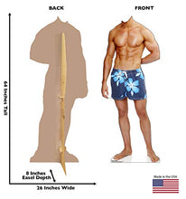 Load image into Gallery viewer, Advanced Graphics Beach Muscle Man Stand - in Life Size Cardboard Cutout Standup - AT TEN Distribution
