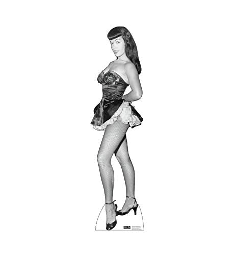 Advanced Graphics Bettie Page Fish Net Nylons Life Size Cardboard Cutout Standup - AT TEN Distribution