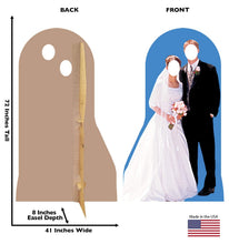 Load image into Gallery viewer, Advanced Graphics Bride &amp; Groom Stand - in Life Size Cardboard Cutout Standup - AT TEN Distribution
