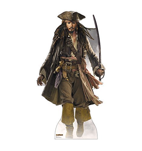 Advanced Graphics Captain Jack Sparrow Life Size Cardboard Cutout Standup - Disney's Pirates of The Caribbean - AT TEN Distribution