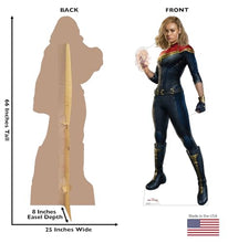 Load image into Gallery viewer, Advanced Graphics Captain Marvel Life Size Cardboard Cutout Standup - The Marvels (2023 Film) - AT TEN Distribution
