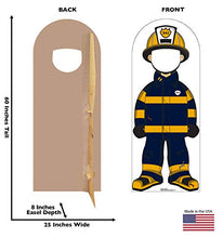 Load image into Gallery viewer, Advanced Graphics Cartoon Fireman Stand - in Life Size Cardboard Cutout Standup - AT TEN Distribution
